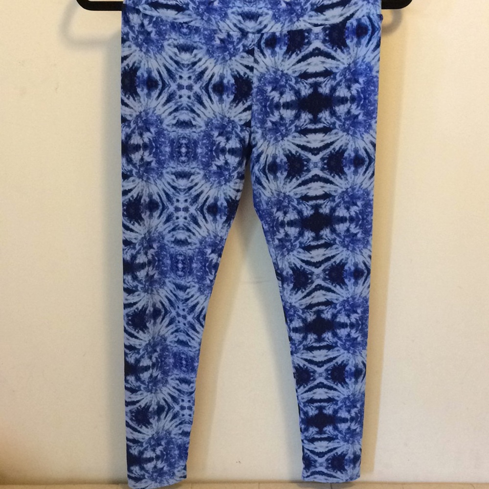 Blue Tie-Dye Pattern OS LuLaRoe Leggings